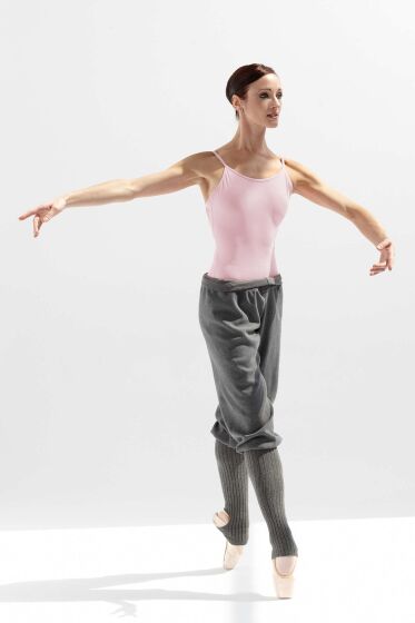 Брюки для разогрев для балета и хореографии женские чёрные InterMezzo, 5076 037