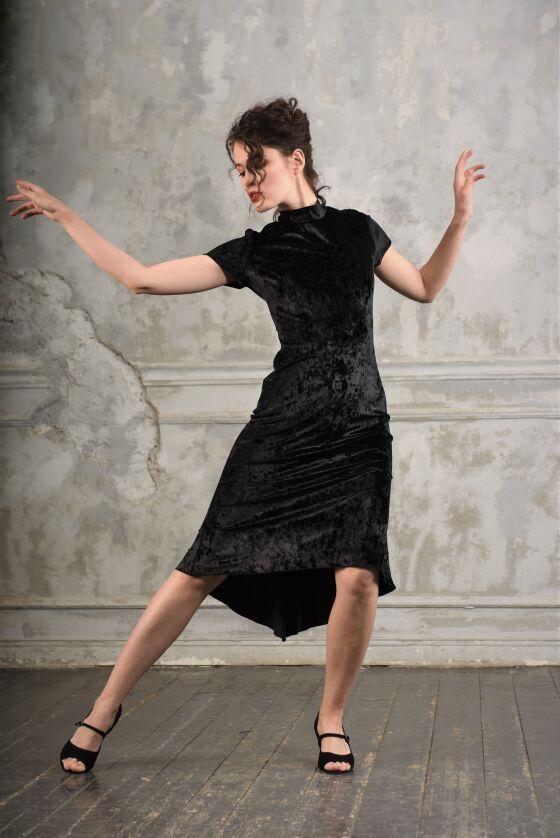 Платье для аргентинского танго женское Studio Moscow Sofia SM8024 037, чёрный