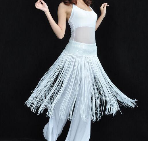 Пояс-платок для восточных танцев белый S12316 001