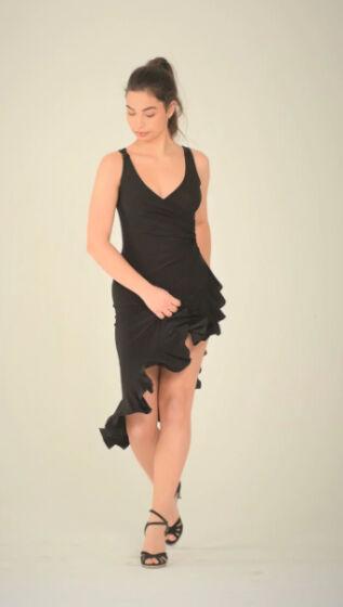 Платье для танцев SM8001 037, чёрное