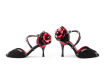 Туфли для танцев PortDance PD501 75, чёрный с красным