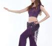 Платок-платок для восточных танцев "Русалка" фиолетовый с паетками S22916 011