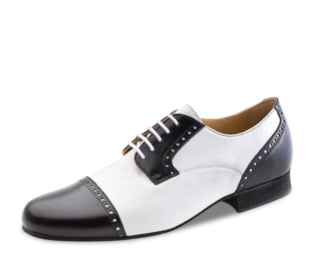 Туфли для танго мужские чёрно-белые Werner Kern, 28051 купить в Москве –  цены в интернет-магазине «Танцпол»